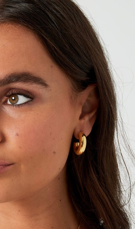 Chunky Hoops Small Øreringe