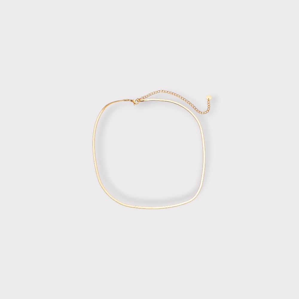 Flat Snake halskæde 3 mm.