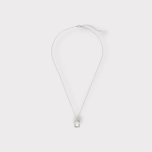 Wavy Frame halskæde - Guldbelagt, Vandfast & Zirconia sten