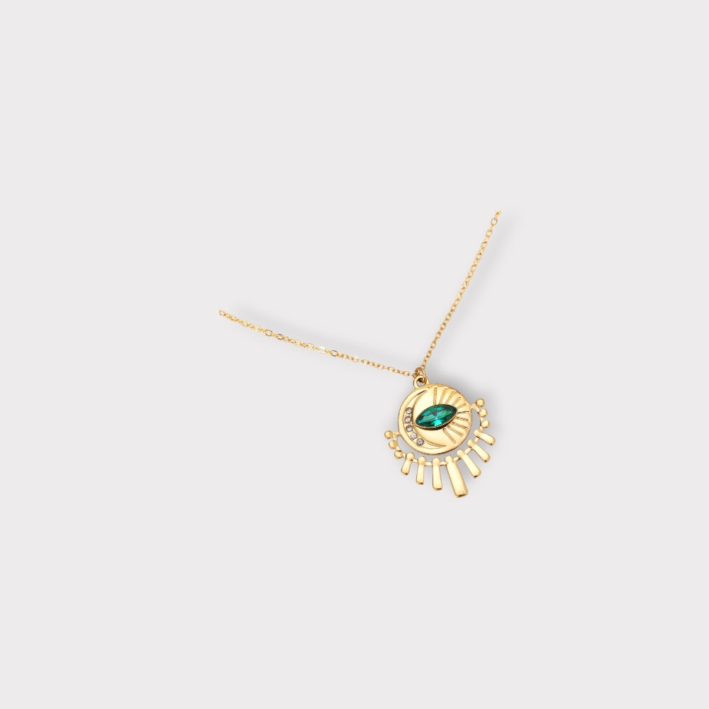 Cleopatras Emerald Halskæde