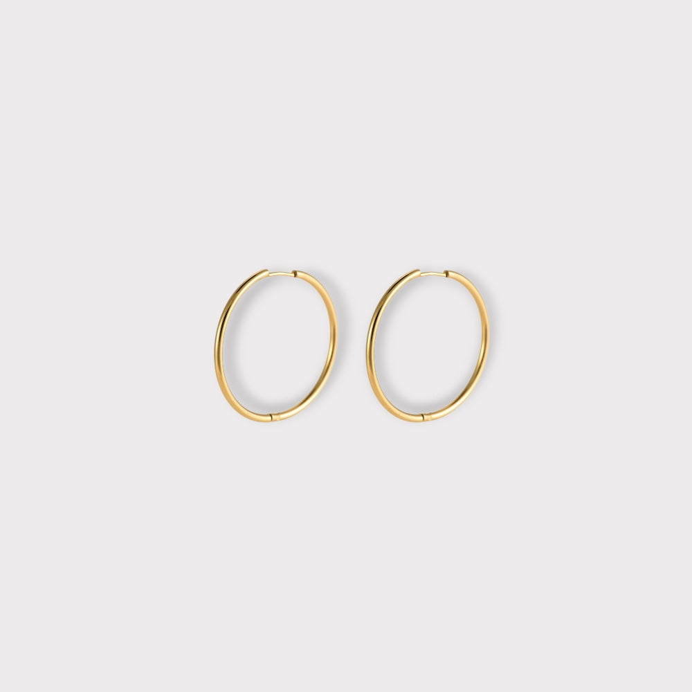Classic Small Hoop Øreringe 3,2 cm.