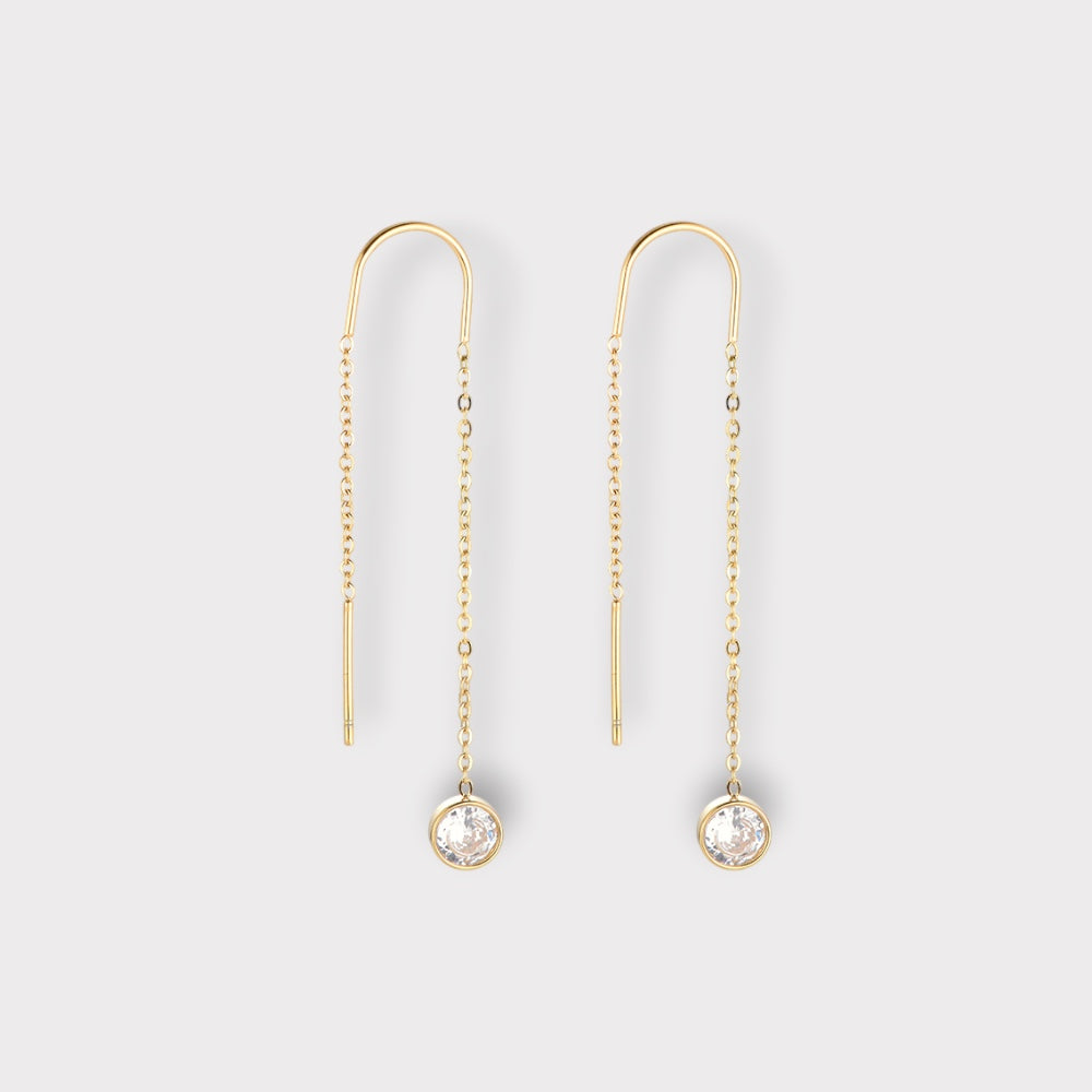 Harper Bezel Drops Øreringe 52 mm.
