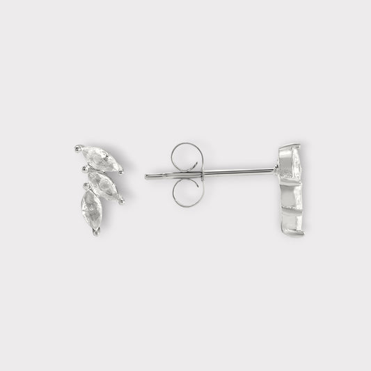 Krystal Trio Fan Studs Ørestikker