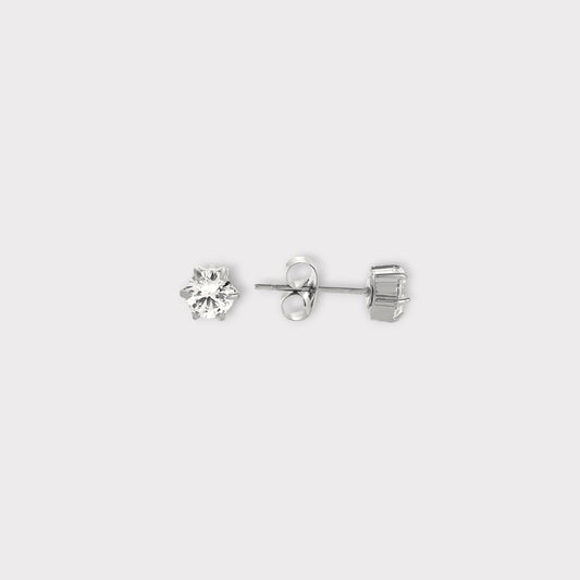 Ophelia Studs Ørestikker 4 mm. - Guldbelagt, Vandfast & Zirconia sten