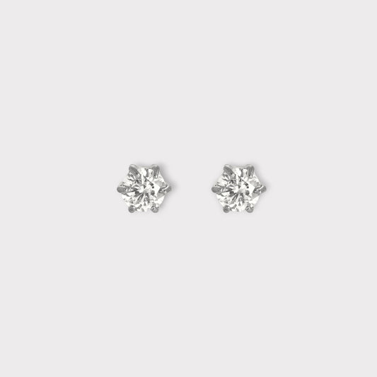 Ophelia Studs Ørestikker 4 mm. - Guldbelagt, Vandfast & Zirconia sten