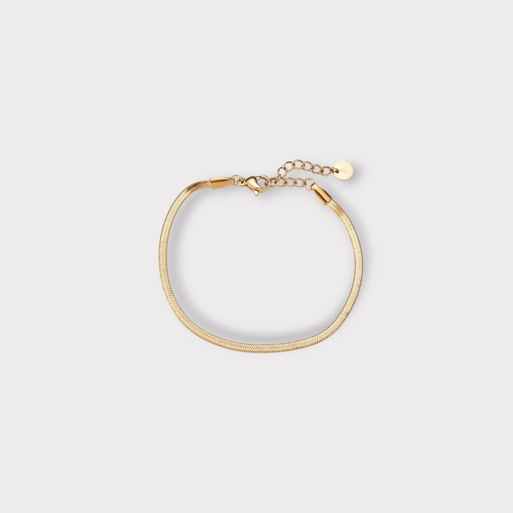 Flat Snake Armbånd 3 mm.