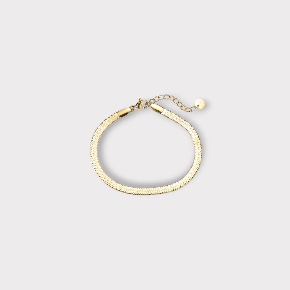 Flat Snake Armbånd 4 mm.