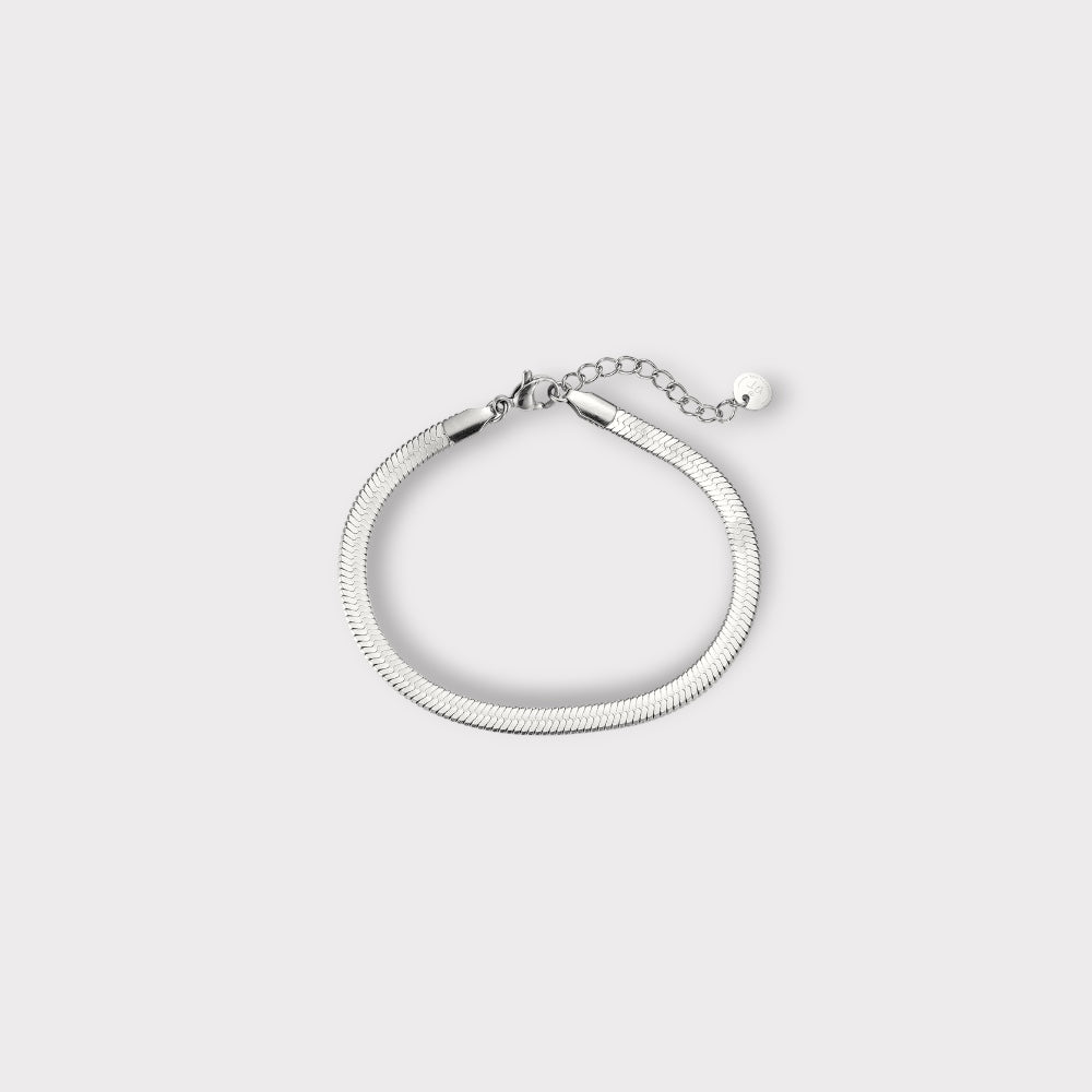 Flat Snake Armbånd 4 mm.