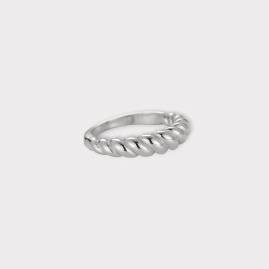Rope Twist Ring - Guldbelagt & Vandfast