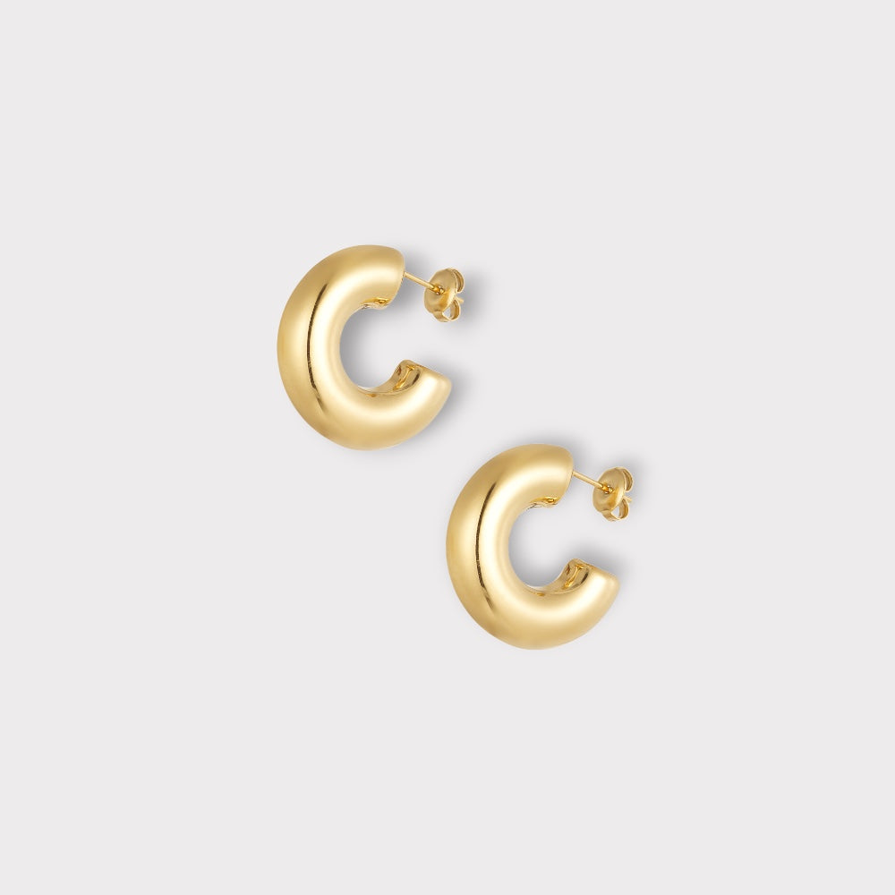 Chunky Hoops Small Øreringe