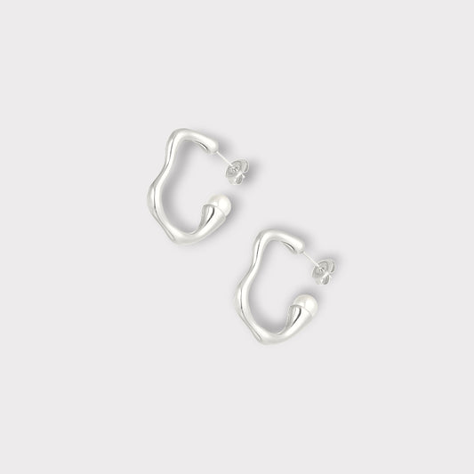 Vickie Pearl Hoops Øreringe