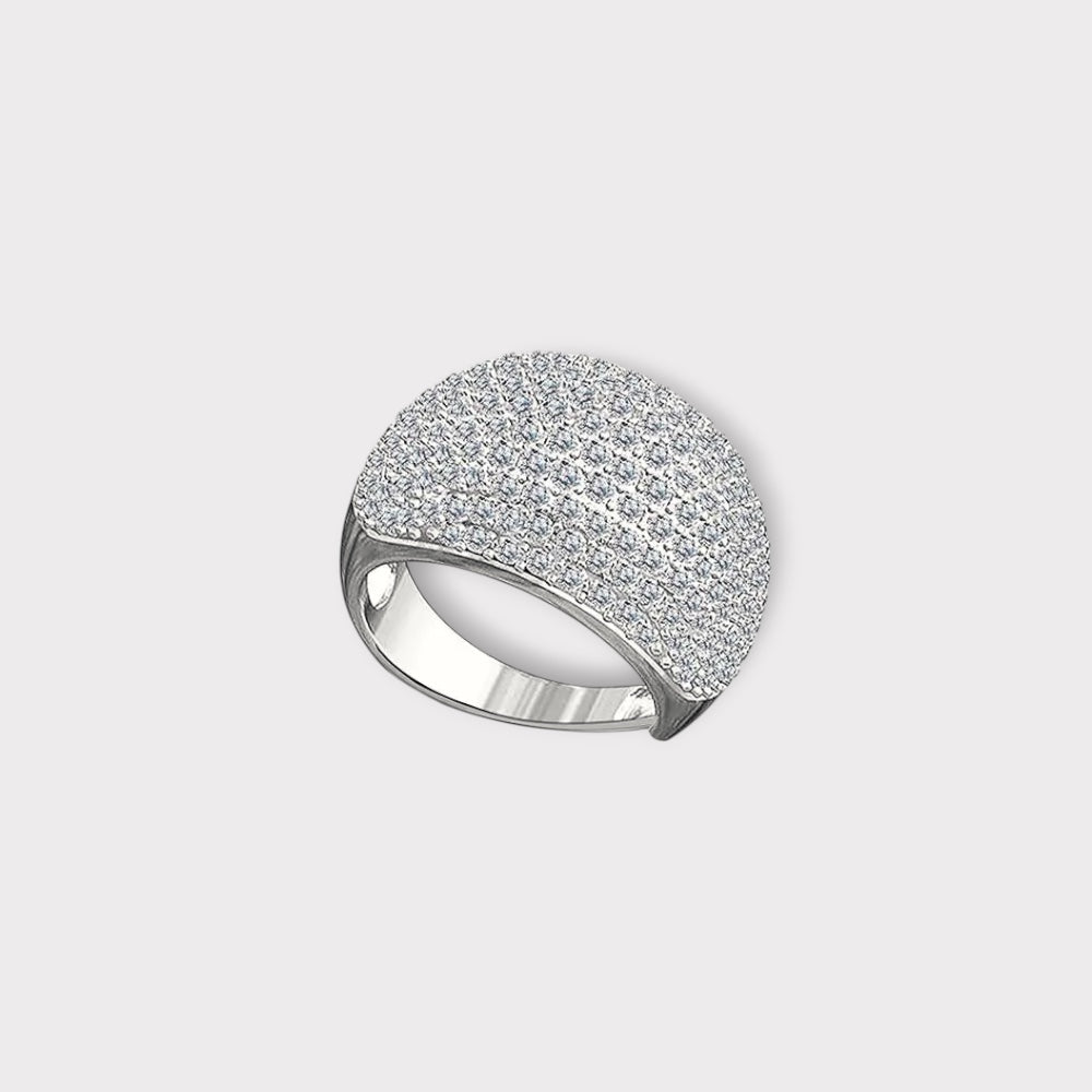 Krystal Ring-Guldbelagt, Vandfast & Justerbar
