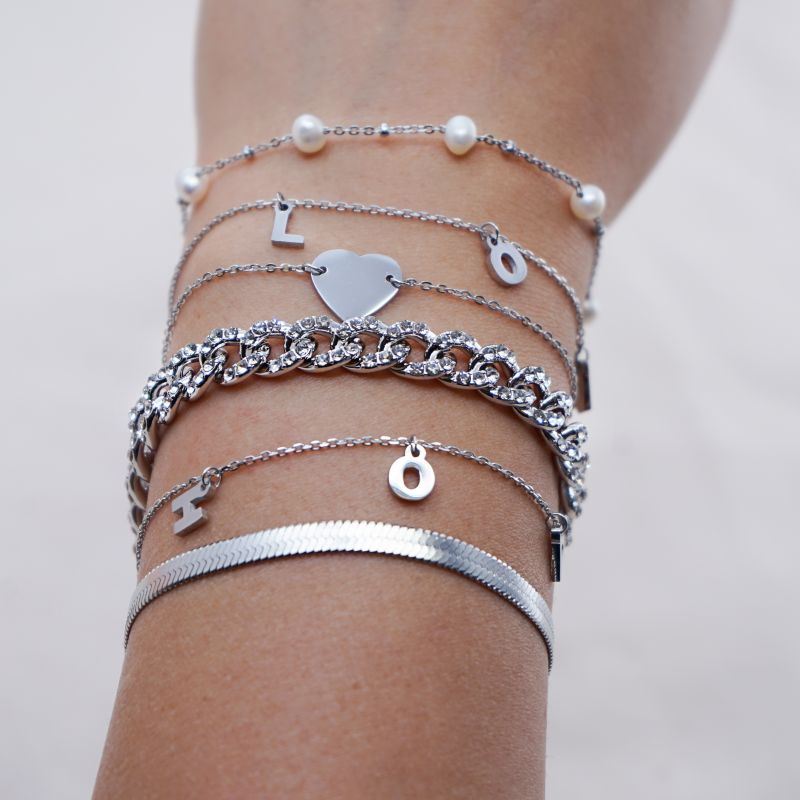Flat Snake Armbånd 4 mm.