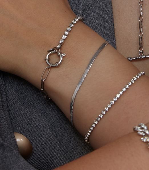 Flat Snake Armbånd 3 mm.