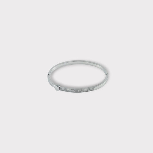 Luna Bangle Armbånd - Guldbelagt, Zirconia sten & Vandfast