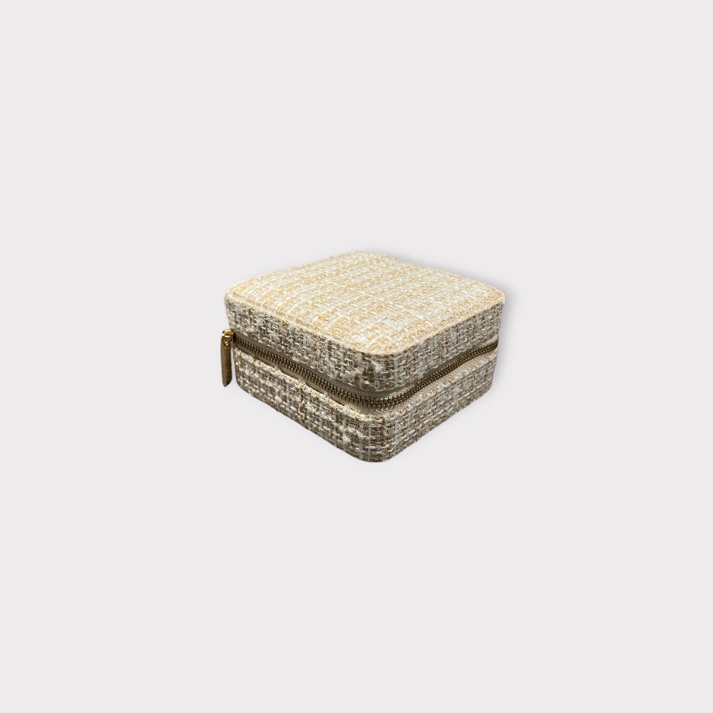Rejse Smykkeskrin - Beige tweed