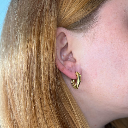 Medusa Snake Hoop Øreringe