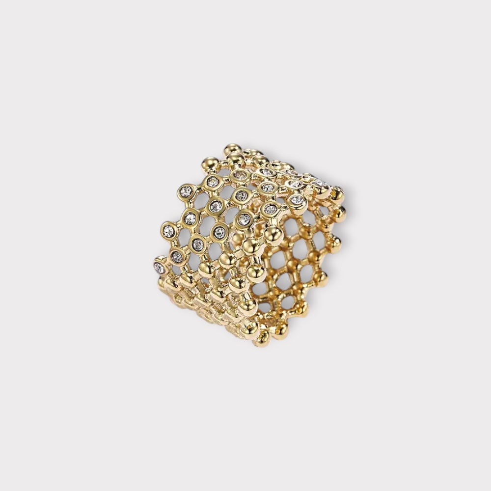 Celina Ring-Guldbelagt, Vandfast & Zirconia sten