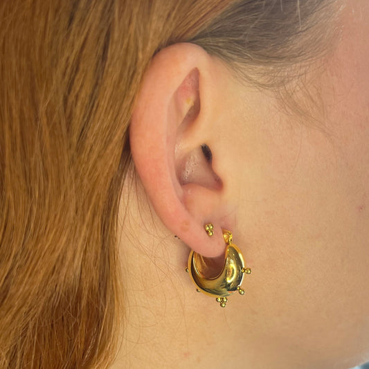 Chunky Ball Creol Øreringe