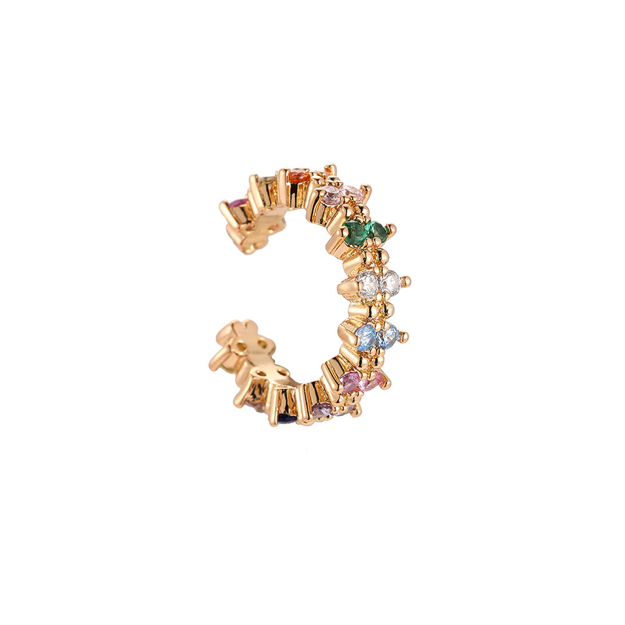 Gwendolyn Earcuff - Guld m. Multicolor