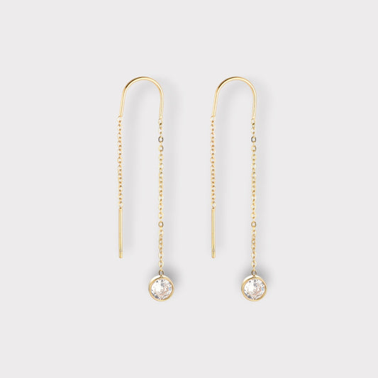 Harper Bezel Drops Øreringe 52 mm.