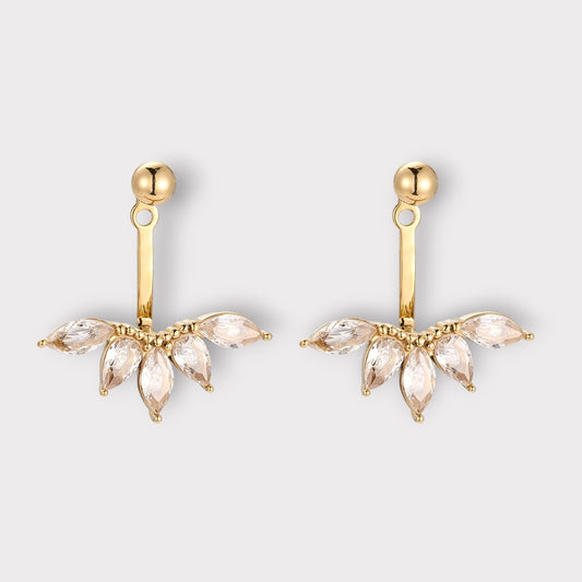 Krystal Drop Fan Studs Ørestikker