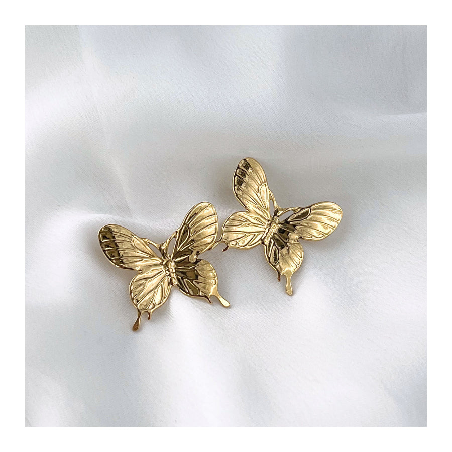 Butterfly Ørestikker store - Guld