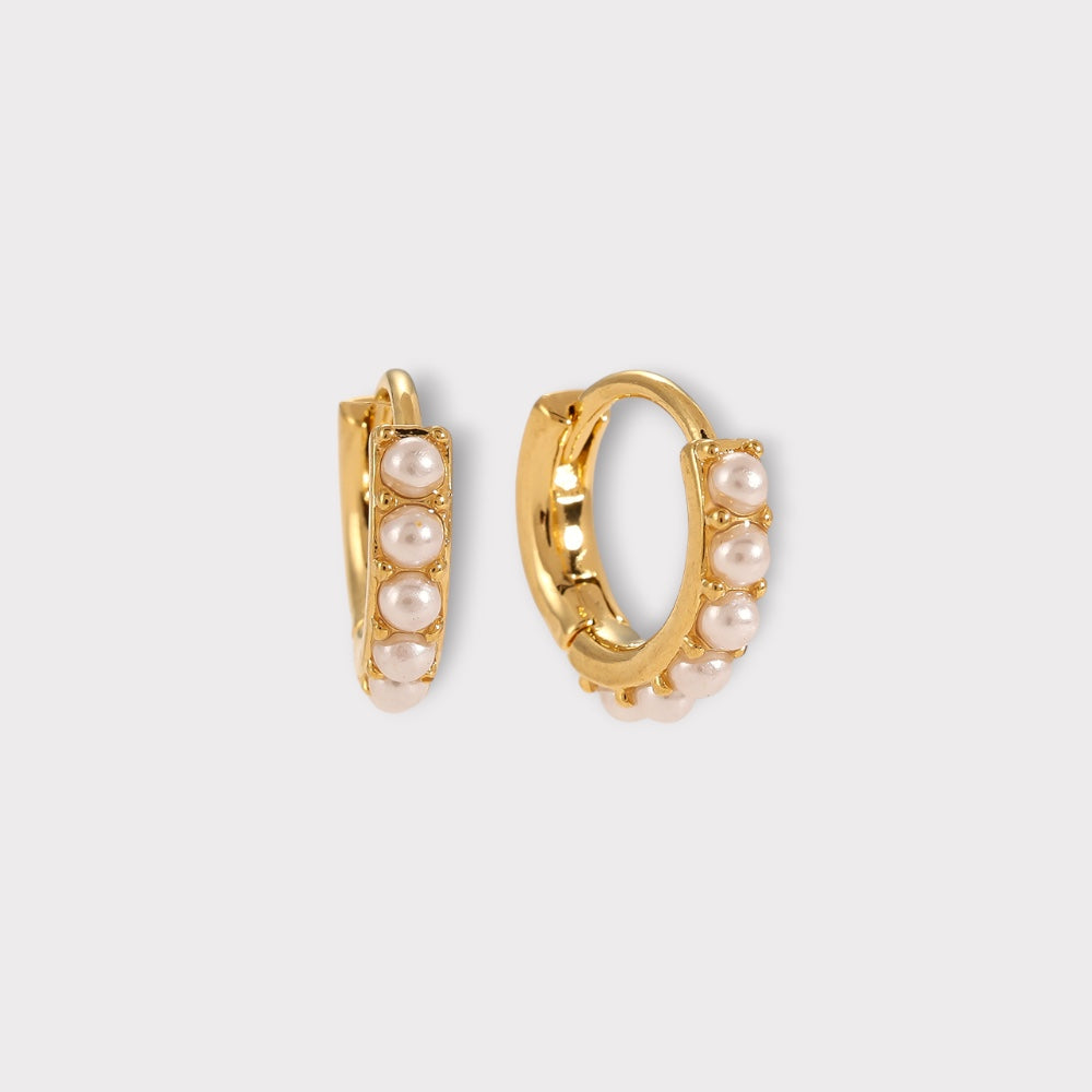 Pearl Creol Øreringe - 13 mm.