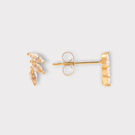 Krystal Trio Fan Studs Ørestikker