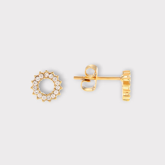 Krystal Halo Studs Ørestikker