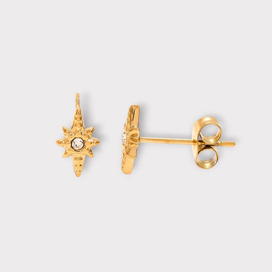 Krystal Mini Star Studs Ørestikker 8 mm.