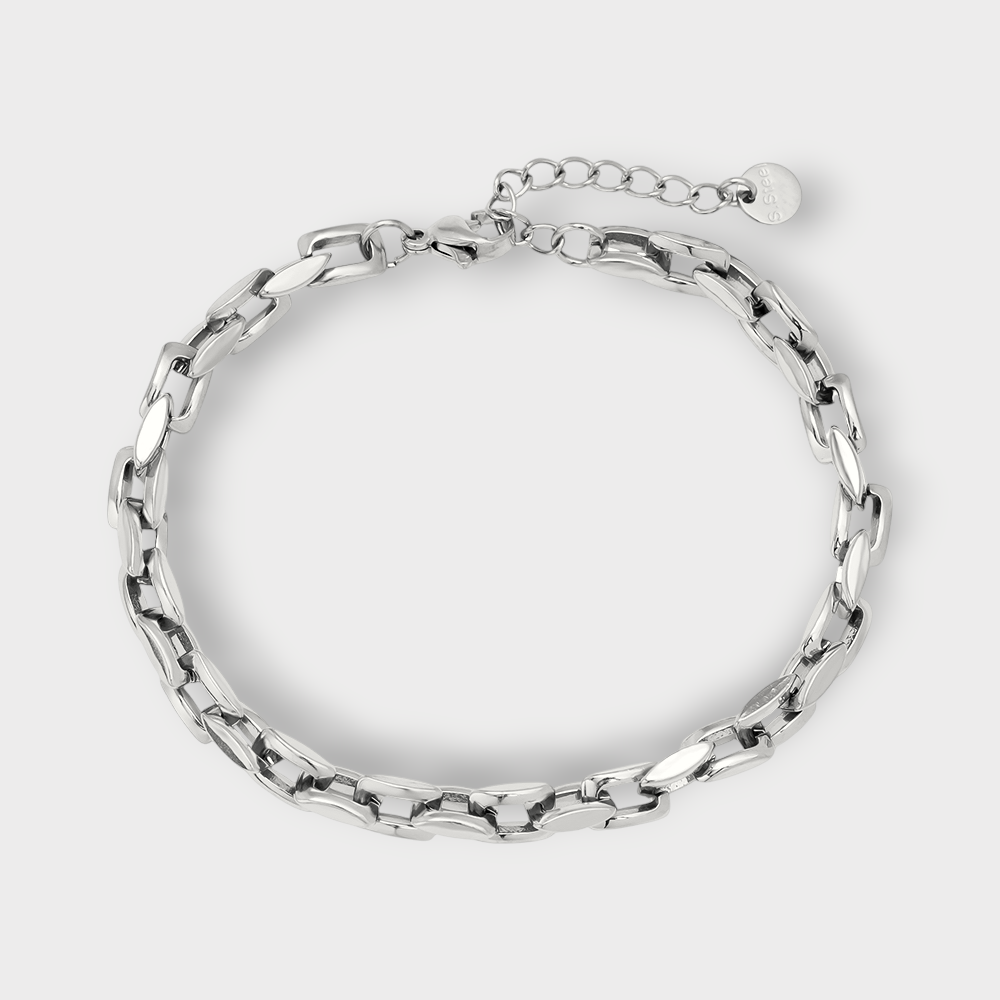 Chunky Chain Armbånd - Guldbelagt, Vandfast & Justerbar