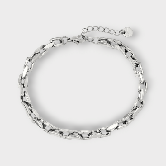 Chunky Chain Armbånd - Guldbelagt, Vandfast & Justerbar