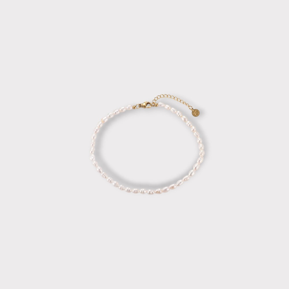 Simple Pearl Ankelkæde