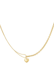 Dainty Heart Halskæde - Guld