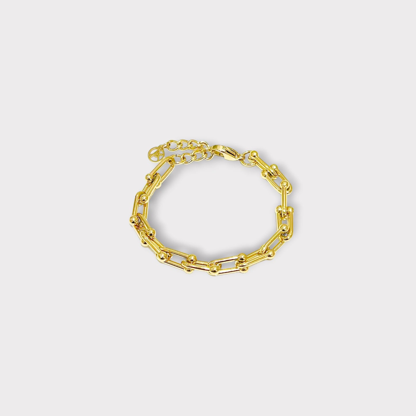 Buckle Armbånd 8mm. - Guldbelagt & Vandfast