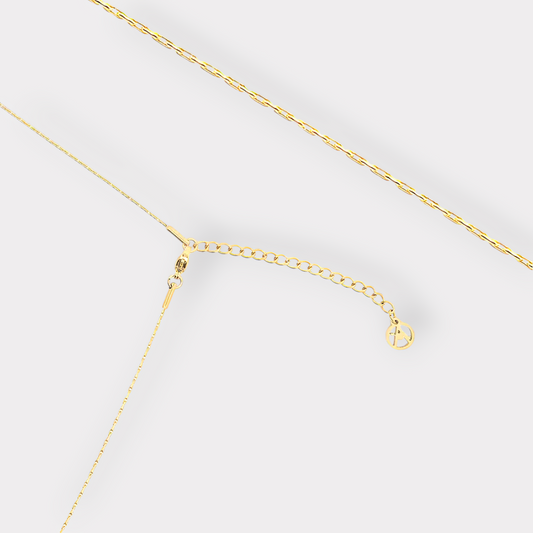 Classic Unisex 1 mm. Halskæde  - Guldbelagt & Vandfast