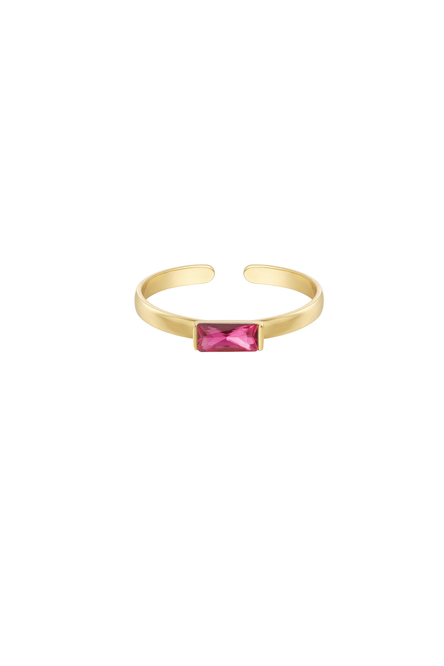 Siv Ring - Guld m. Pink