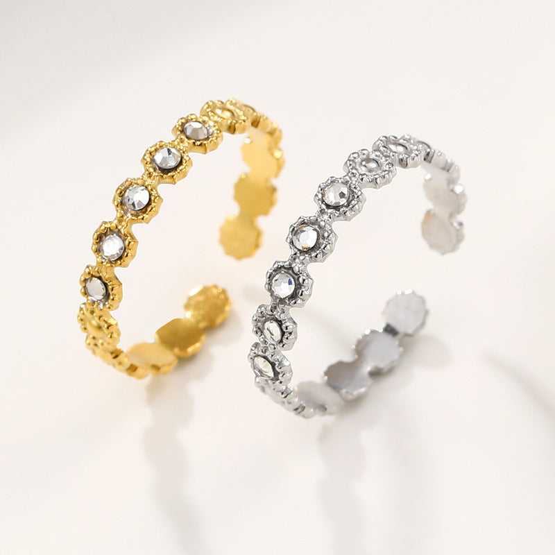 Bella Ring-Guldbelagt, Vandfast & Justerbar