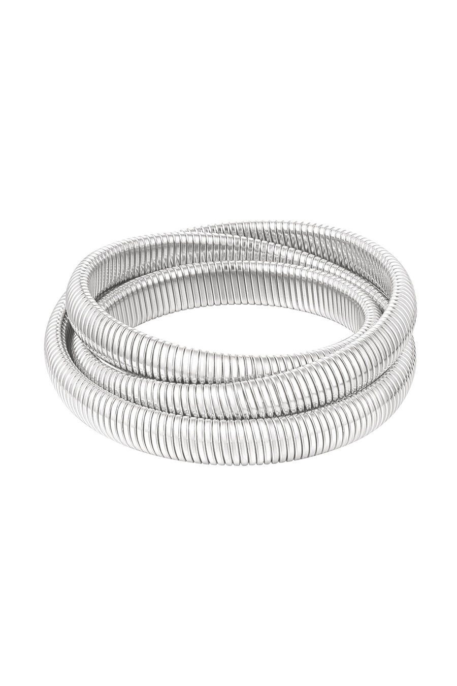 Triple Layer Snake Armbånd - Sølv