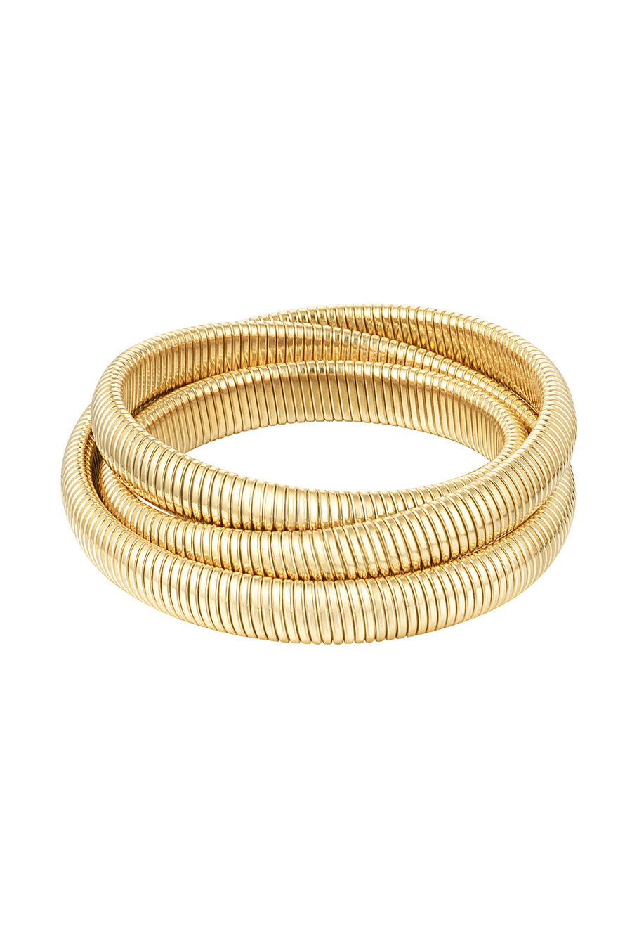 Triple Layer Snake Armbånd - Guld