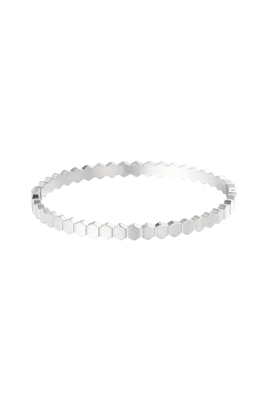 Honeycomb Bangle Armbånd - Sølv