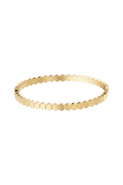 Honeycomb Bangle Armbånd - Guld