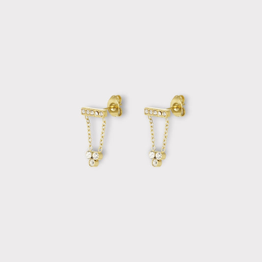 Krystal Drip Studs Ørestikker