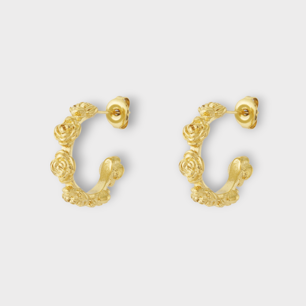 Floria Hoops-Guldbelagt & Vandfast