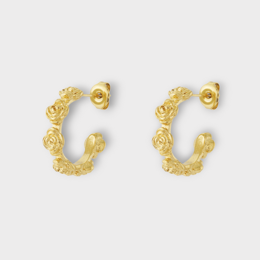 Floria Hoops-Guldbelagt & Vandfast
