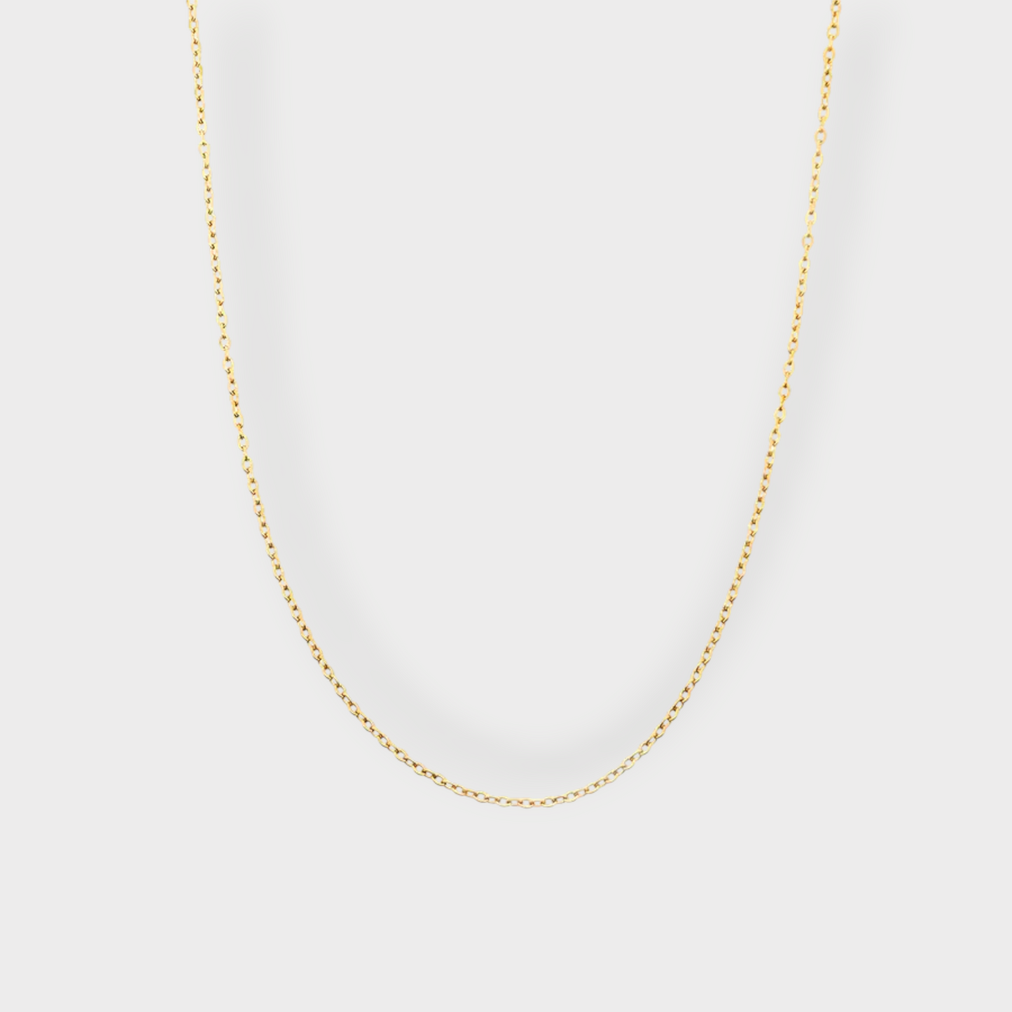 Classic Chain 1,2 mm. Halskæde  - Guldbelagt & Vandfast
