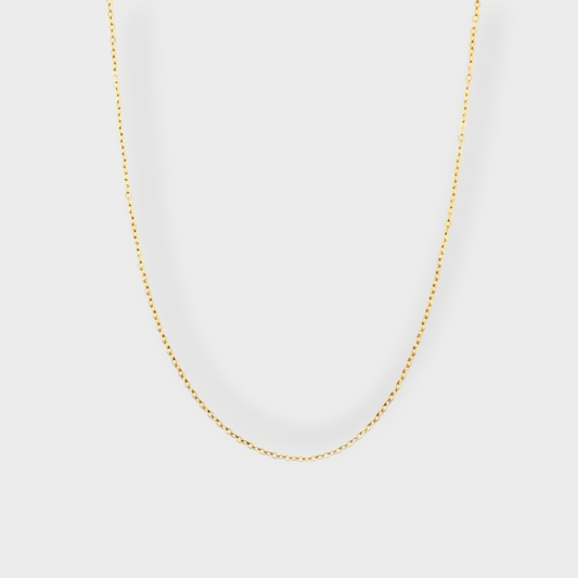 Classic Chain 1,2 mm. Halskæde  - Guldbelagt & Vandfast