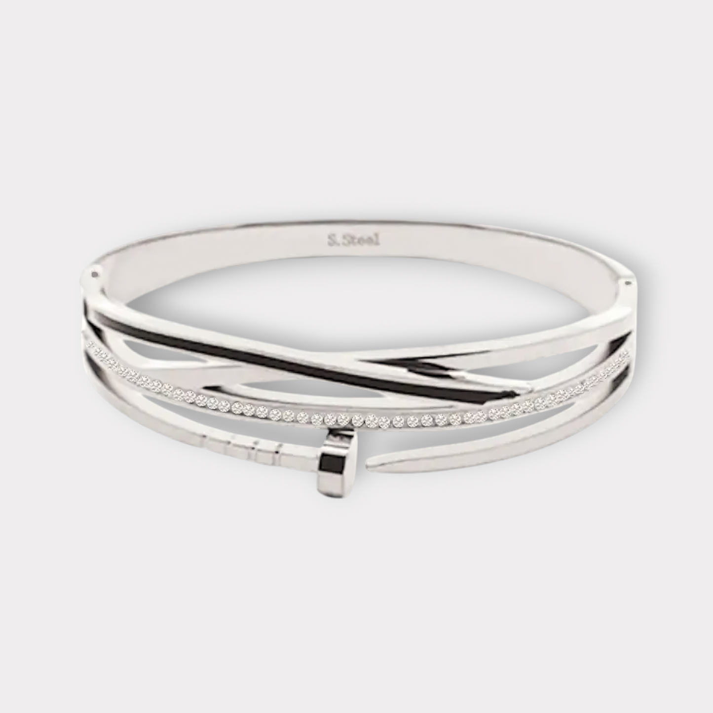 Ina Bangle Armbånd - Guldbelagt, Zirkonia sten & Vandfast