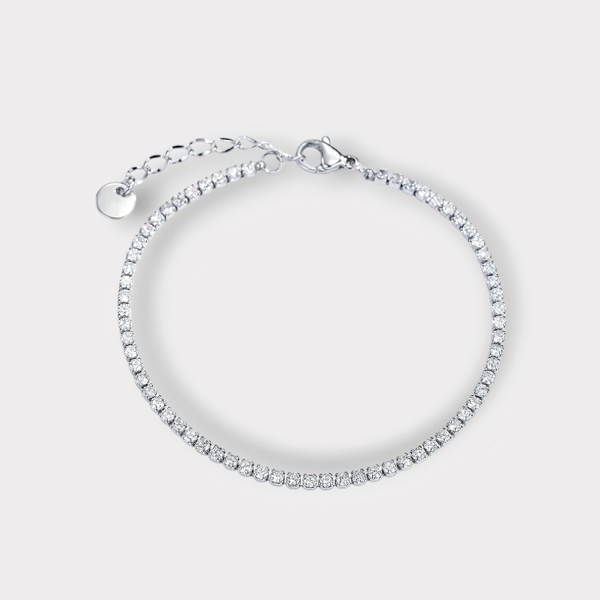 Ophelia Tennis Armbånd 2 mm-Guldbelagt, Zirconia sten & Vandfast